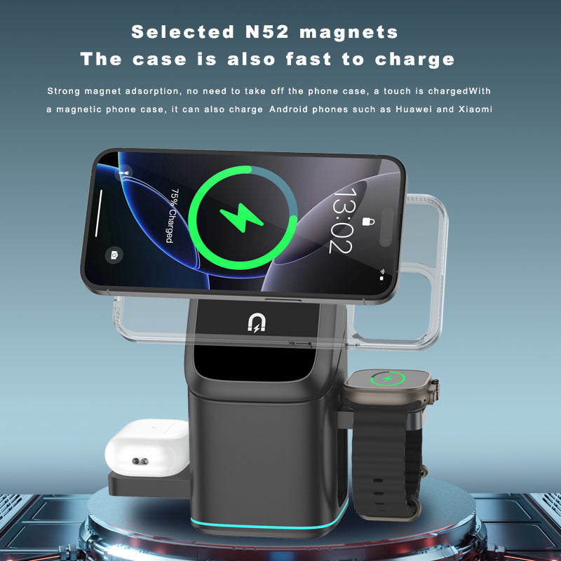 Wireless Charger Stand with Magnetic Fast Charging