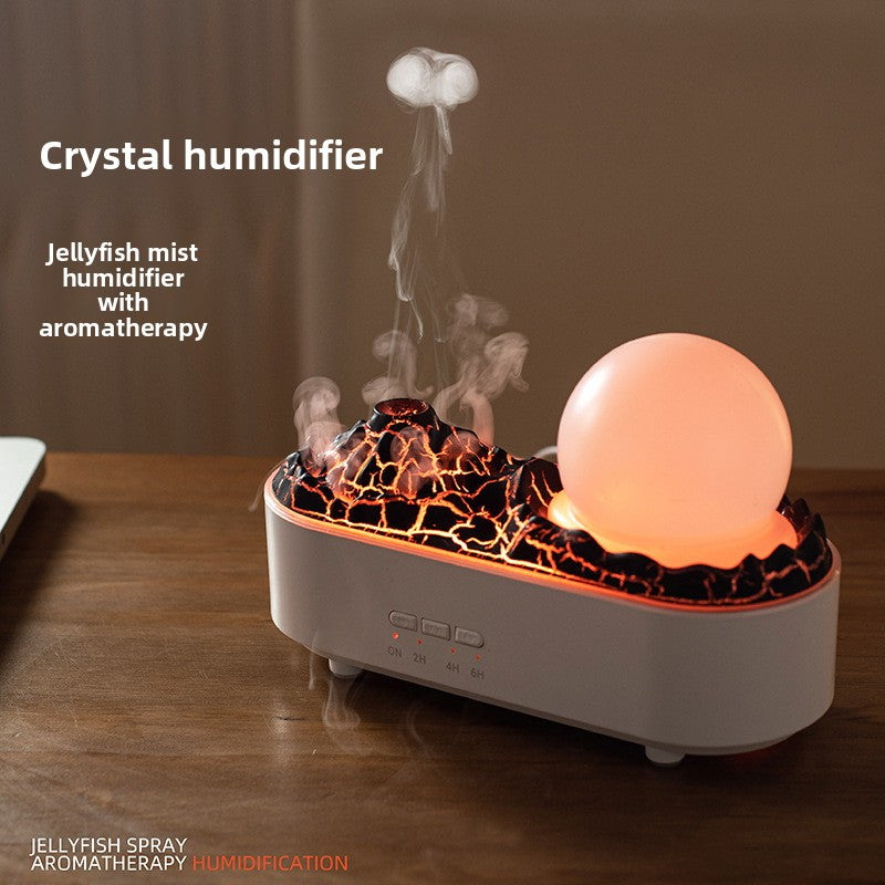 Lava Crystal Humidifier with Aromatherapy and Night Light