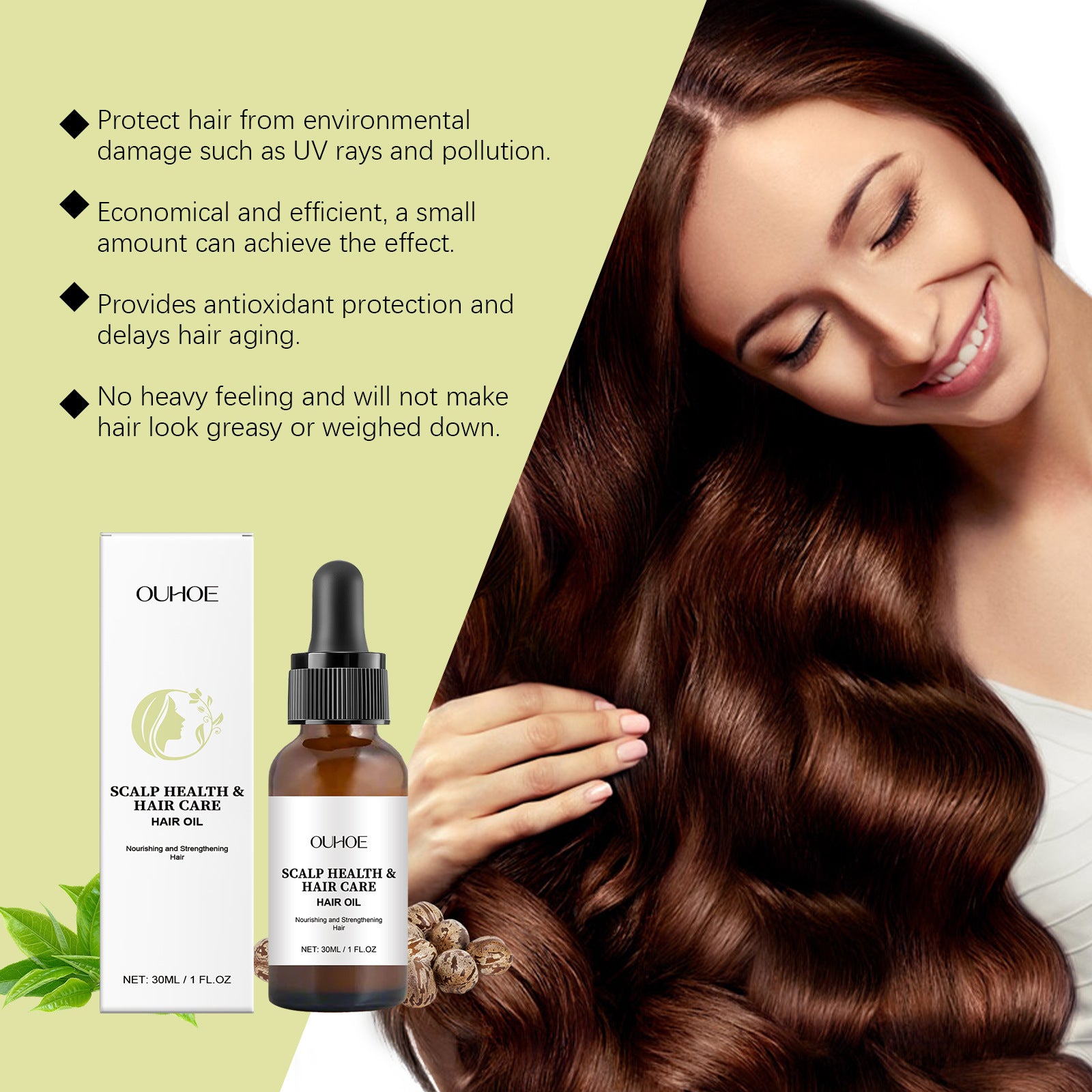 Ouhoe Castor Hair Care Essential Oil