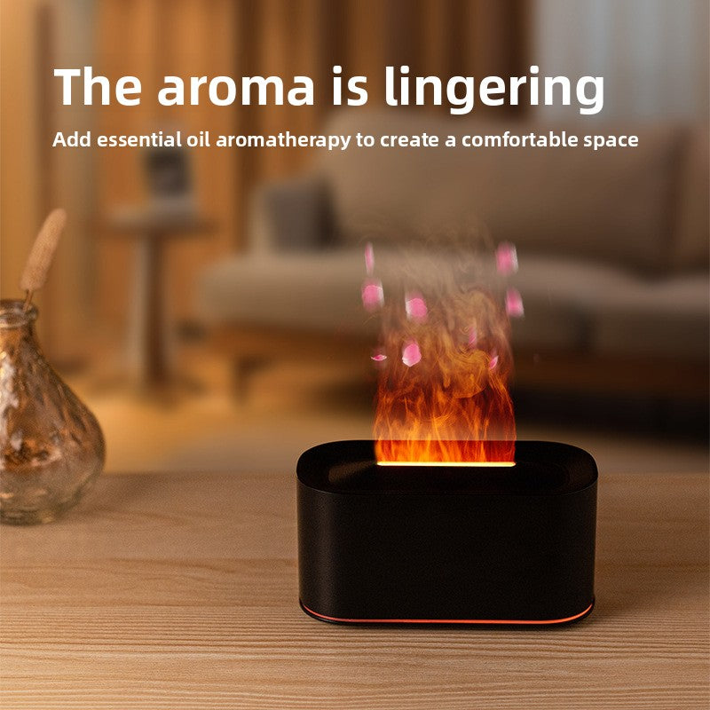 Ultrasonic Aromatherapy Humidifier with Flame Effect